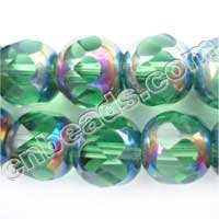 plated glass crystal beads